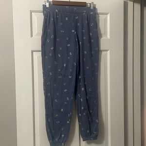 Adorable floral printed sweats XS